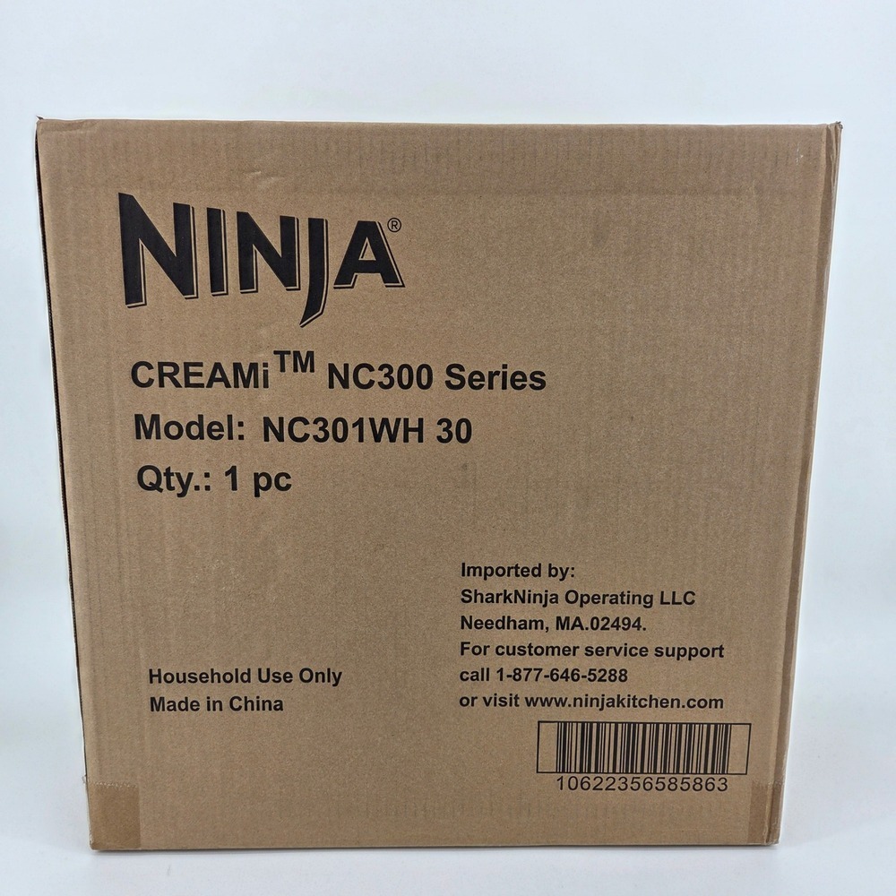 Ninja CREAMi Ice Cream Maker White NC301WH w/ Accessories New Sealed